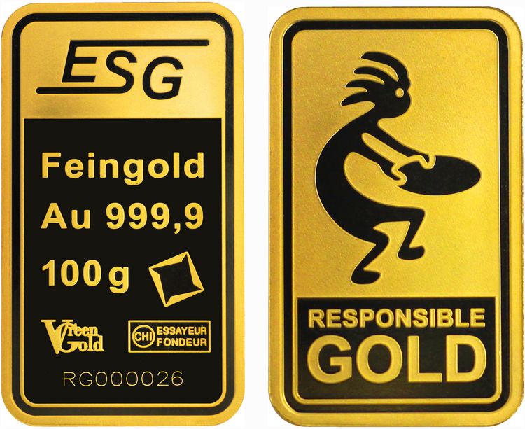 100g Responsible Gold Auropelli Barren
