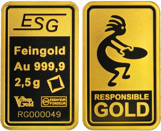 2,5g Responsible Gold Auropelli Barren v